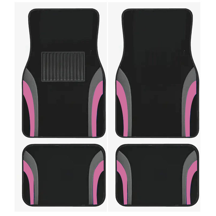 TEMUVintage Nordic Car Foot Mat Carpet 4 Piece Set Stain Resistant Floor Mat TEMUFoot Mat Wholesale