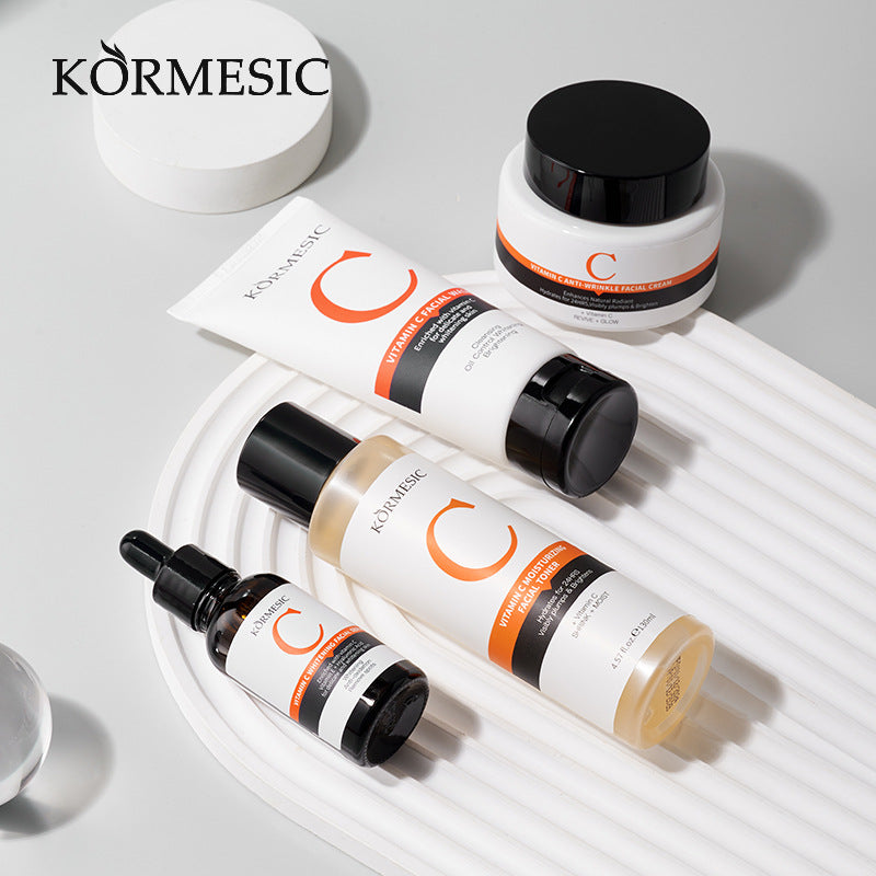 KORMESIC全英文护肤品套装面霜VC补水保湿 面部护理跨境外贸批发