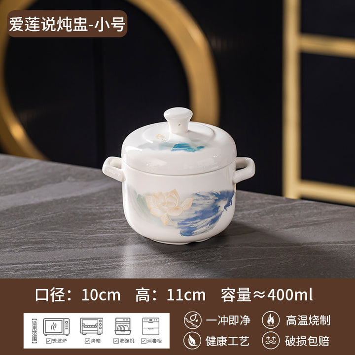 景德镇骨瓷定制餐具礼品套装2026新款高级感陶瓷碗盘碗碟套装家用