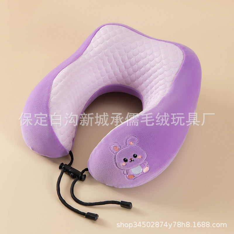 Memory Foam U Neck Pillow Travel Gift Logo