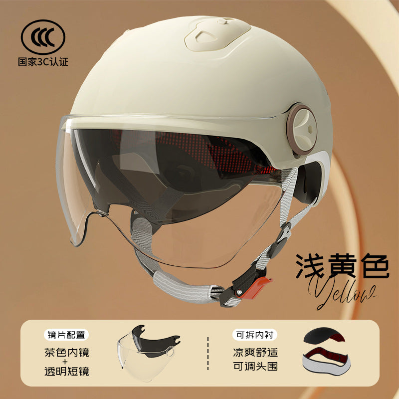 3 C Helmet Motorcycle Men's Women's