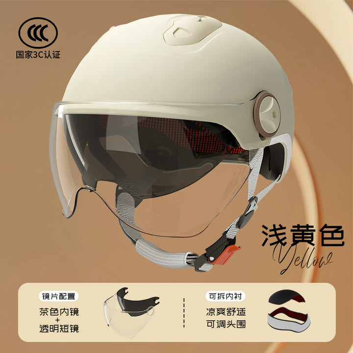 3 C Helmet Motorcycle Men's Women's
