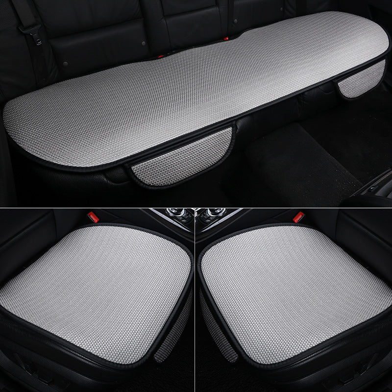 Ice Silk Cool Car Seat Cushion – 3-Piece No-Backrest Breathable Non-Slip Single Pad