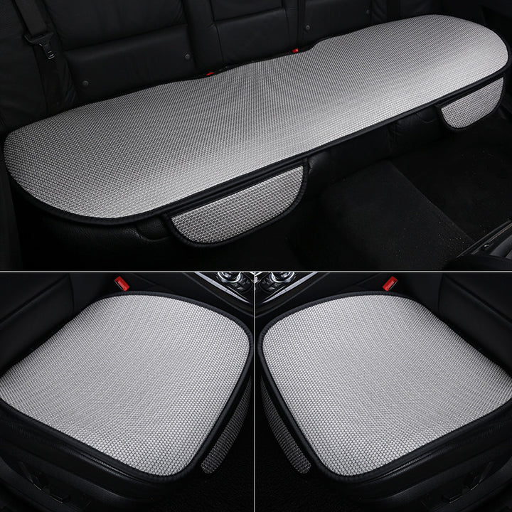 Ice Silk Cool Car Seat Cushion – 3-Piece No-Backrest Breathable Non-Slip Single Pad