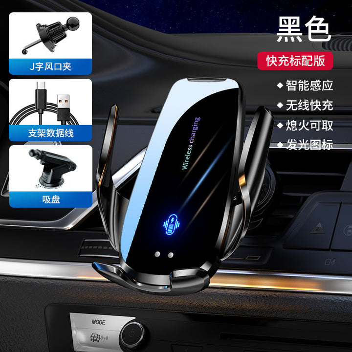 Wireless 15 W Car Phone Holder – Auto-Sensing Fast Charge Navigation Mount
