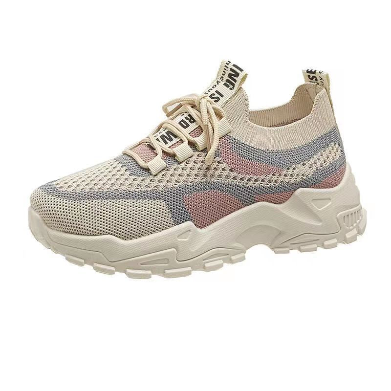 Shoes Women Spring Women Shoes Casual Breathable Sneakers Women Thick Shoes Running Shoes Wholesale