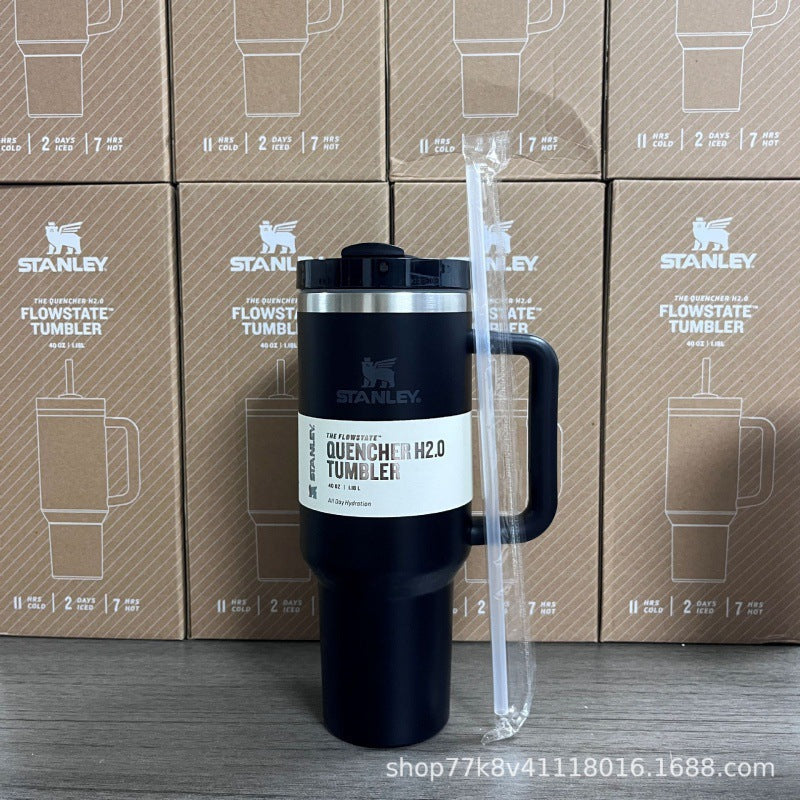 新款史丹利STANLEY2代40oz手柄杯双层不锈钢保温保冷汽车杯冰霸杯