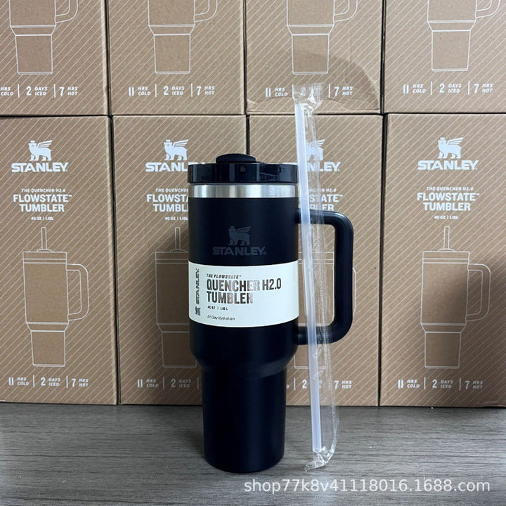 新款史丹利STANLEY2代40oz手柄杯双层不锈钢保温保冷汽车杯冰霸杯