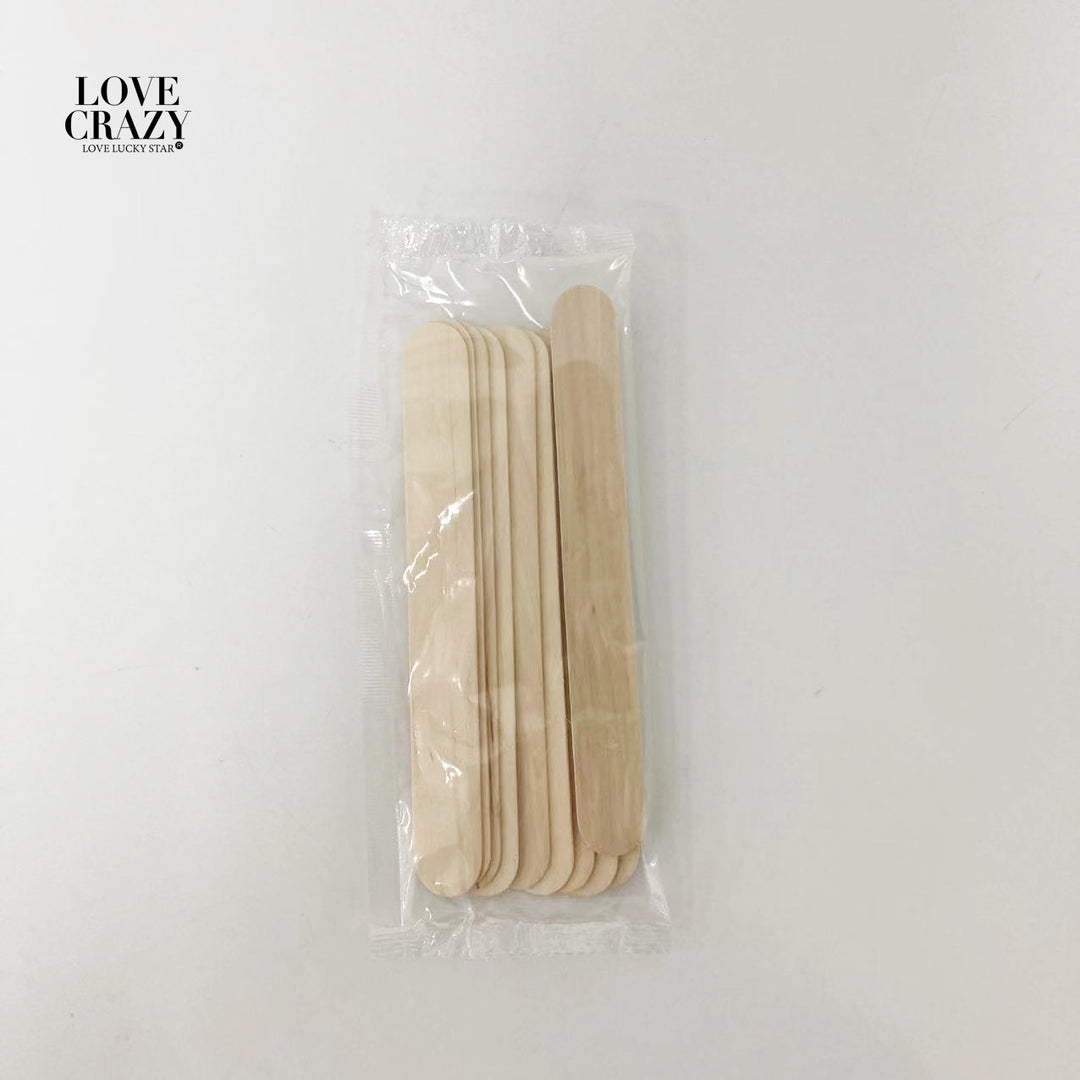 Wooden Wax Spatula Set – Disposable Multi-Size Hair Removal Wax Applicator Sticks