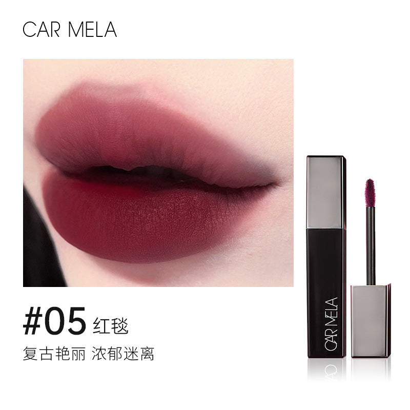 CARMELA卡梅拉文艺复兴口红显白柔雾哑光不沾杯持妆正红唇泥唇釉