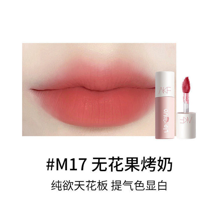 AKF Lip Mud Lipstick Women's Transfer-Proof Matte Lip Gloss