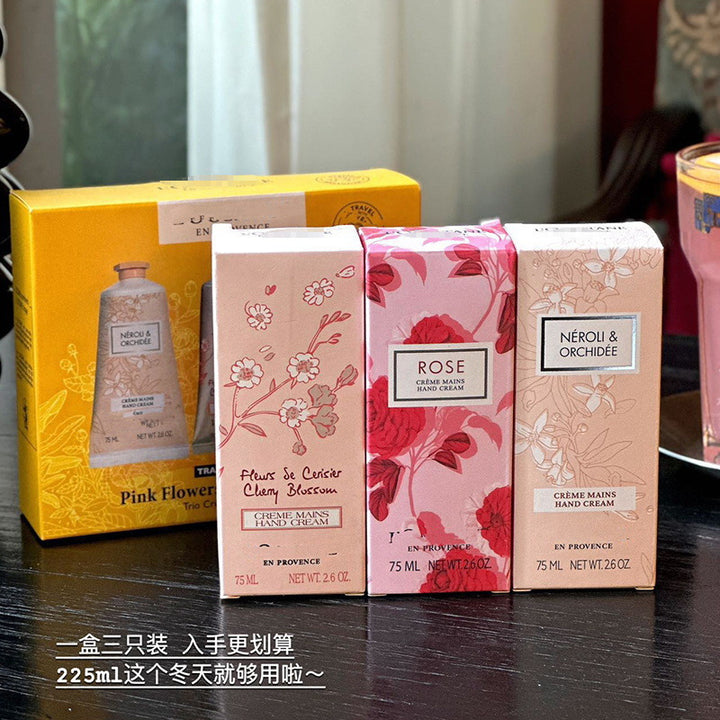 OUJIA Hand Cream 75 ml Limited 3-Pack - Moisturizing Gift Box New Year Present