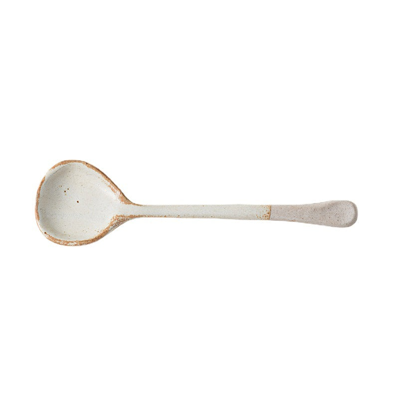 Mug Vintage Ceramic Coffee Cup Home Water Cup Japanese Style Spoon Spoon