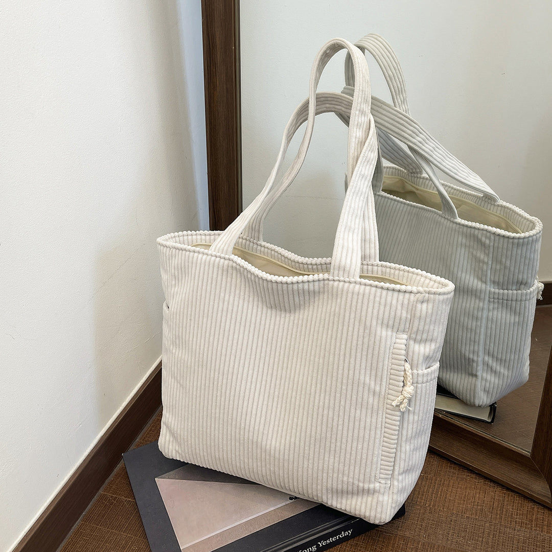 Korean Style Minimalist Fashion Women's Bag Single Shoulder Underarm Bag Large Capacity Tote Bag Tote Bag Tre