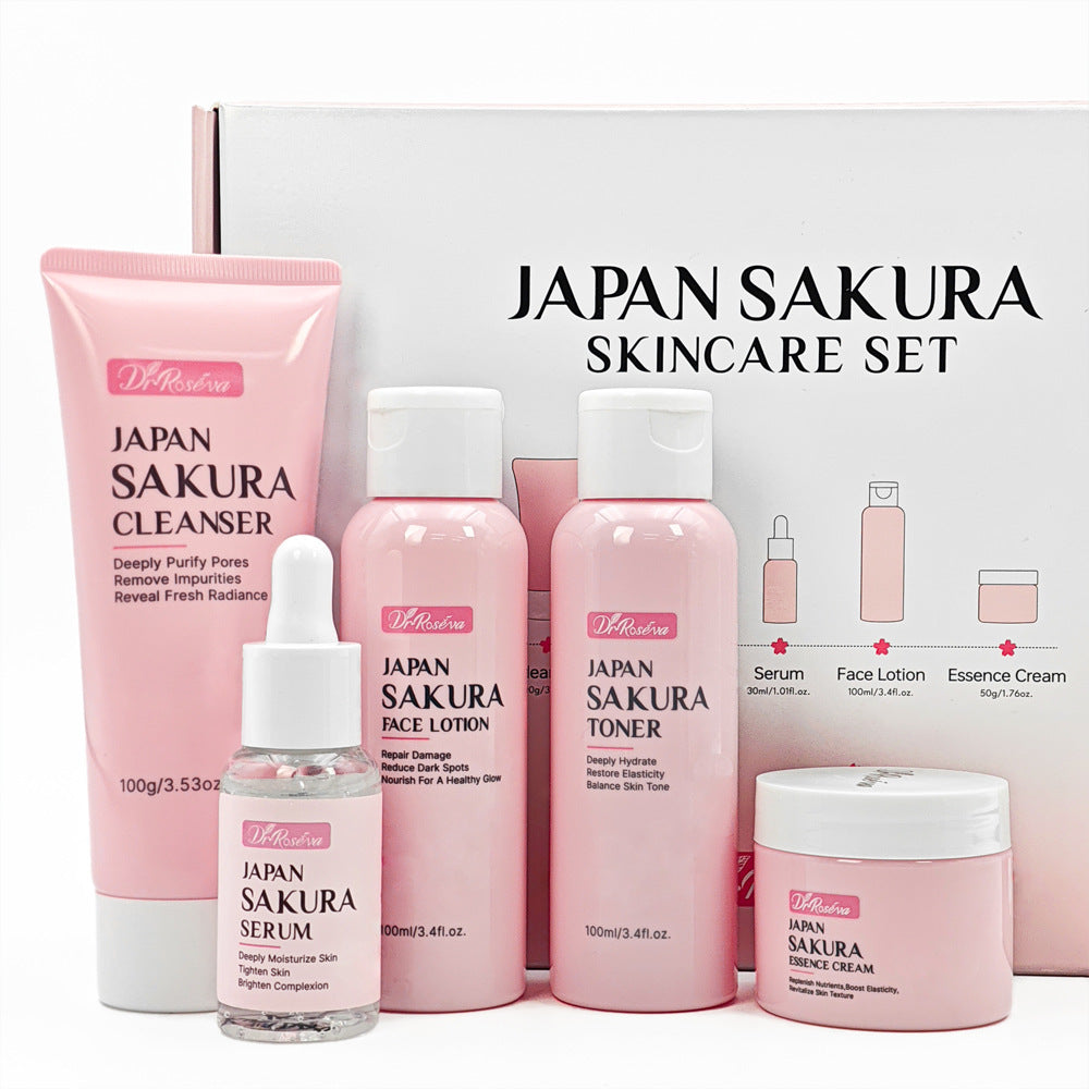Japan SAKURA Moisturizing Essence Face Cream Face Set