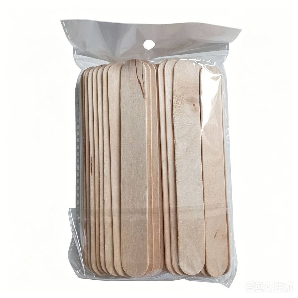 Multifunctional Wax Applicator Sticks – Disposable Wood Wax Spatula & Nail Color Mixing Sticks