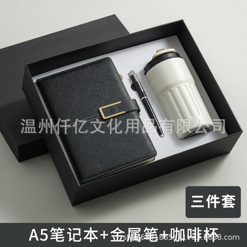新款笔记本礼盒保温咖啡杯套装伴手礼高档记事本子节假日礼品定制