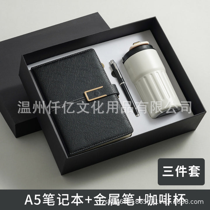 新款笔记本礼盒保温咖啡杯套装伴手礼高档记事本子节假日礼品定制