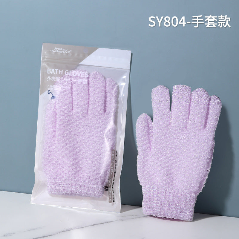 LMLTOP 沐浴手套沐浴去角质清洁洗澡 搓泥神器搓澡用品工具 C167
