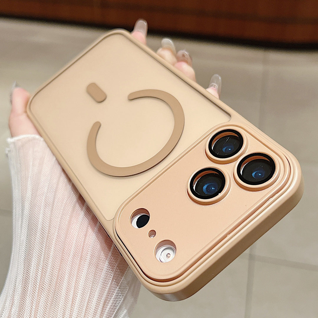 For iPhone17 promax Mag Safe iPhone 16 pm Full Coverage Shockproof Frosted Phone Case