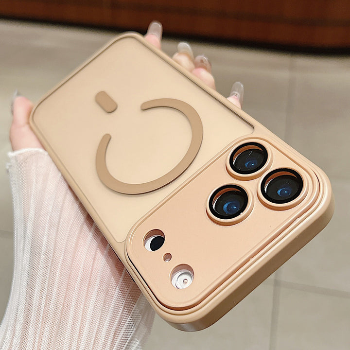 For iPhone17 promax Mag Safe iPhone 16 pm Full Coverage Shockproof Frosted Phone Case