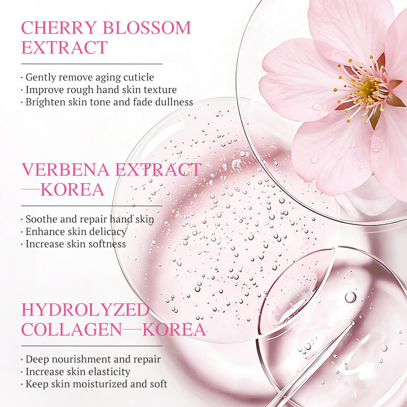KORMESIC樱花去角质手膜补水保湿hand mask手部护理跨境外贸批发