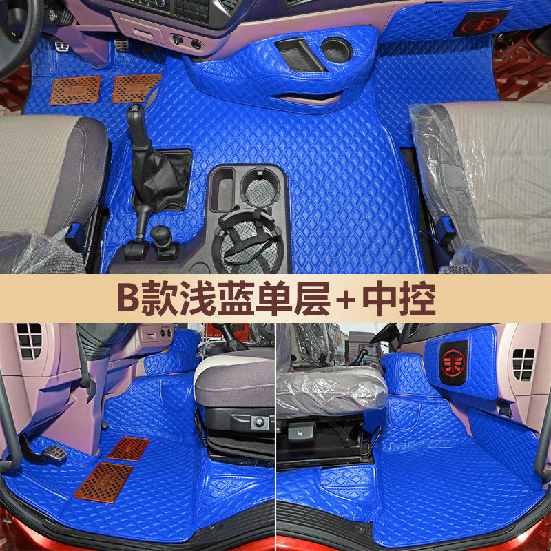 一汽解放jh6脚垫大包围领航版jh6全包围卓越版驾驶室装饰货车用品