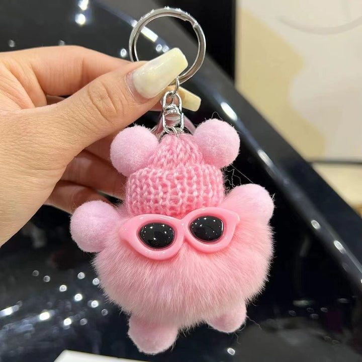Car Keychain Hanging Ins Cute Plush Doll