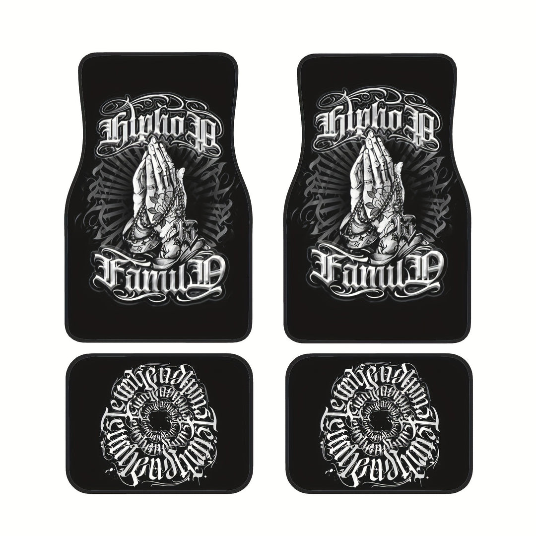 Vintage Car Foot Mat Carpet 4 Piece Set Stain Resistant Floor Mat TEMUFoot Mat Wholesale
