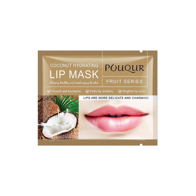 唇膜lip mask保湿秋冬防干裂跨境水果POUQUR外贸 批发水果唇膜