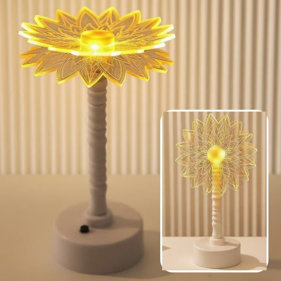 LED Acrylic Atmosphere Night Lamp – Creative Luxury Bedroom Bedside Desk Decoration Light