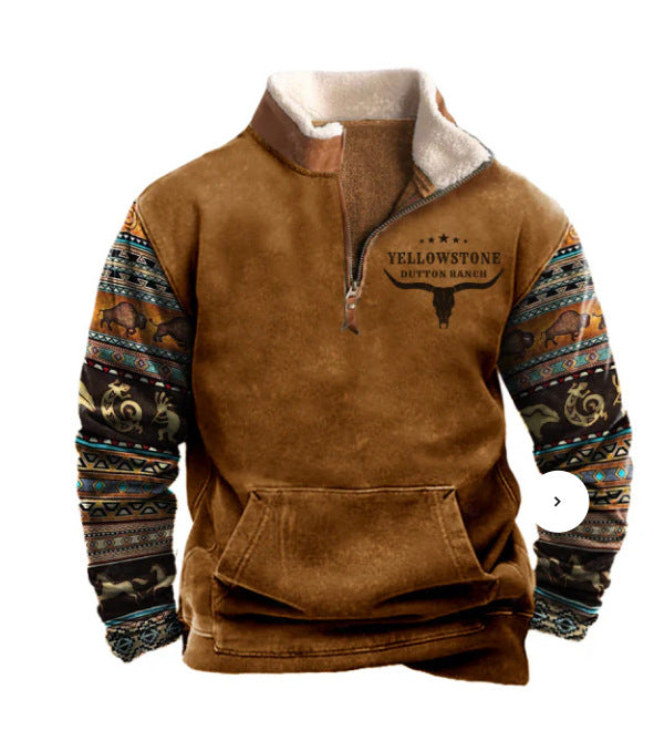 Spring Men's Long Sleeve Hoodie 3 d Casual Fashion Trendy