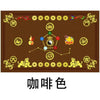 七星九运过门垫新款太极五行开运五帝钱转运黄色地垫招财神兽脚垫