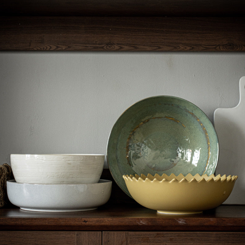 Large Large Bowl Vintage Ceramic Bowl Special Bowl Home Large Bowl