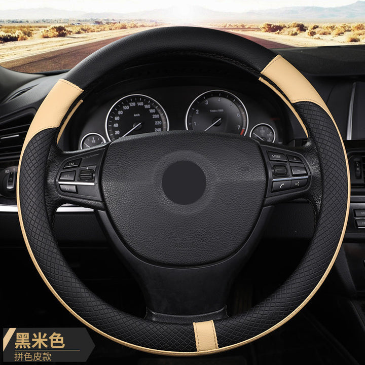 Compatible Steering Wheel Cover Summer Leather Car Grip Cover Non Slip
