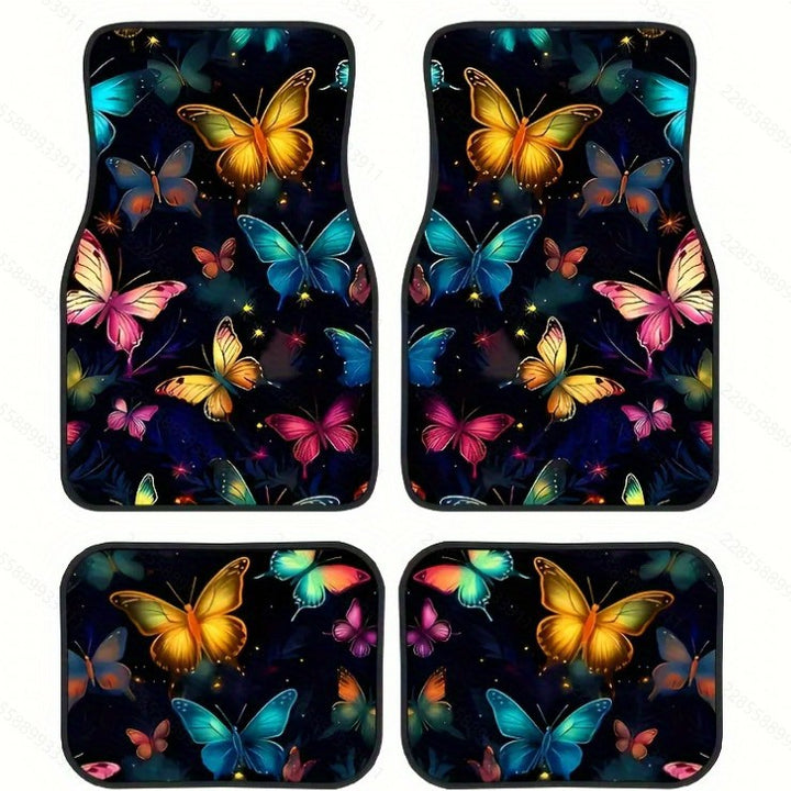 Vintage Car Foot Mat Carpet 4 Piece Set Stain Resistant Floor Mat TEMUFoot Mat Wholesale