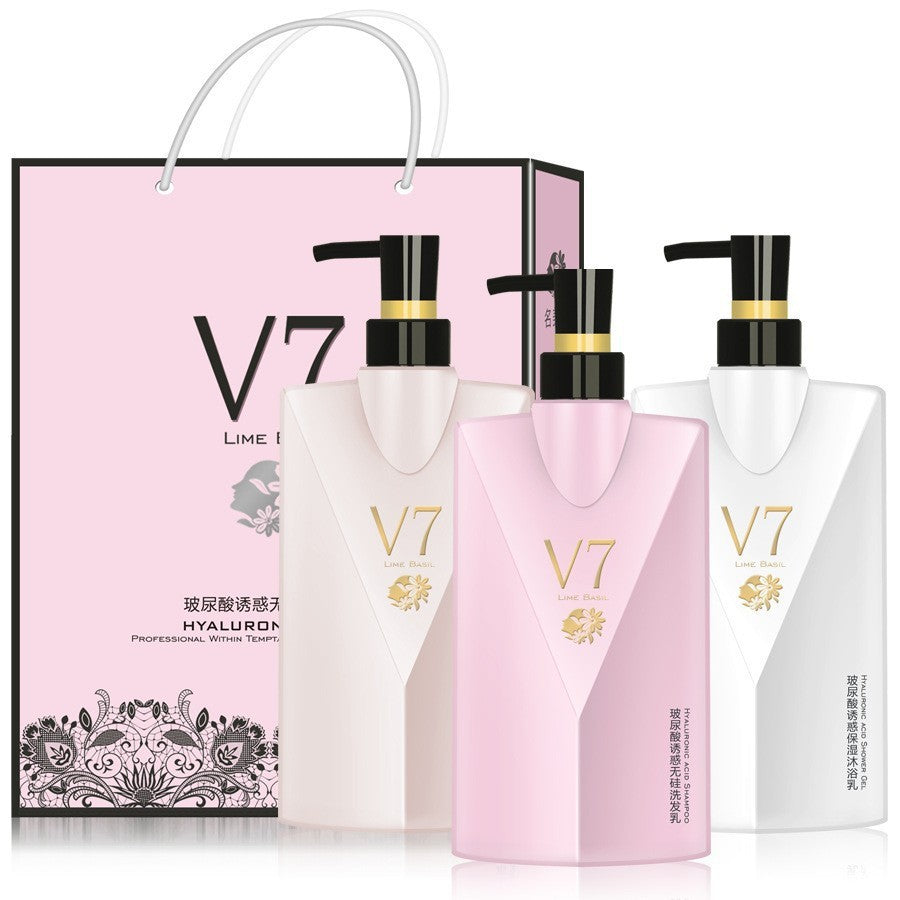 BOINAITS小苍兰香水洗发水女沐浴露男润发膏洗护用品套装代发批发