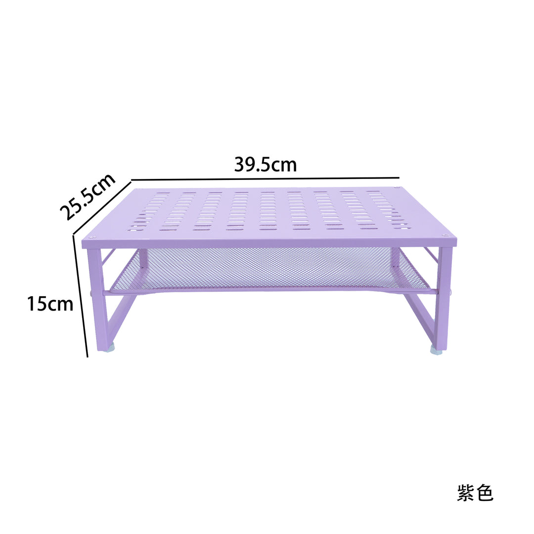 Dual Monitor Stand with Storage – Desktop Computer Riser & Office Organizer