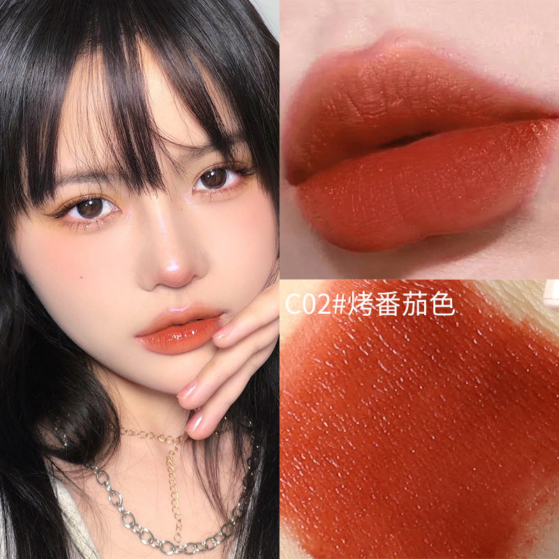VIBELY微比莉轻雾感防水哑光唇釉丝绒雾面感持久唇泥口红跨境外贸