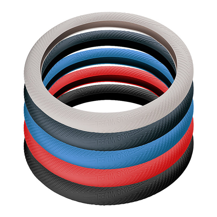 Car Silicone Steering Wheel Cover All Season Universal Non Slip Odorless Silicone Sports Steering Wheel Grip C