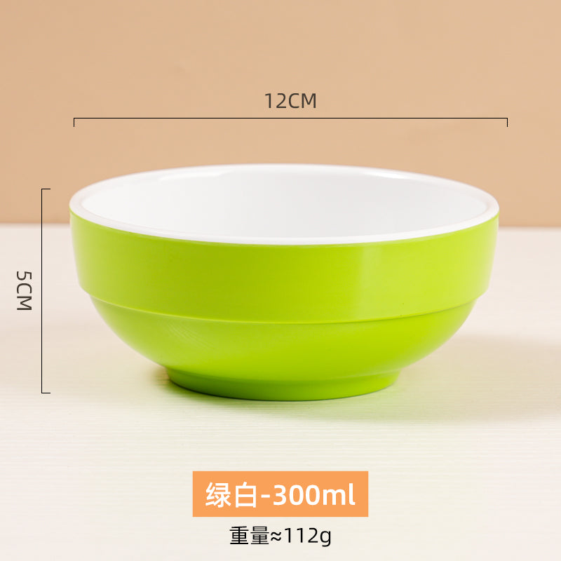 自助选现炒快餐称重菜盘商用套装学校食堂密胺餐具汤碗碟托盘