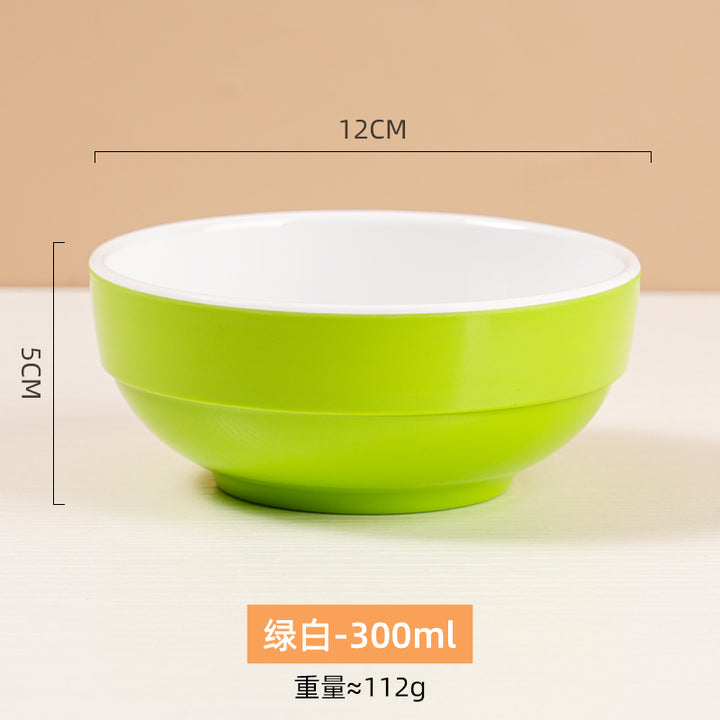 自助选现炒快餐称重菜盘商用套装学校食堂密胺餐具汤碗碟托盘