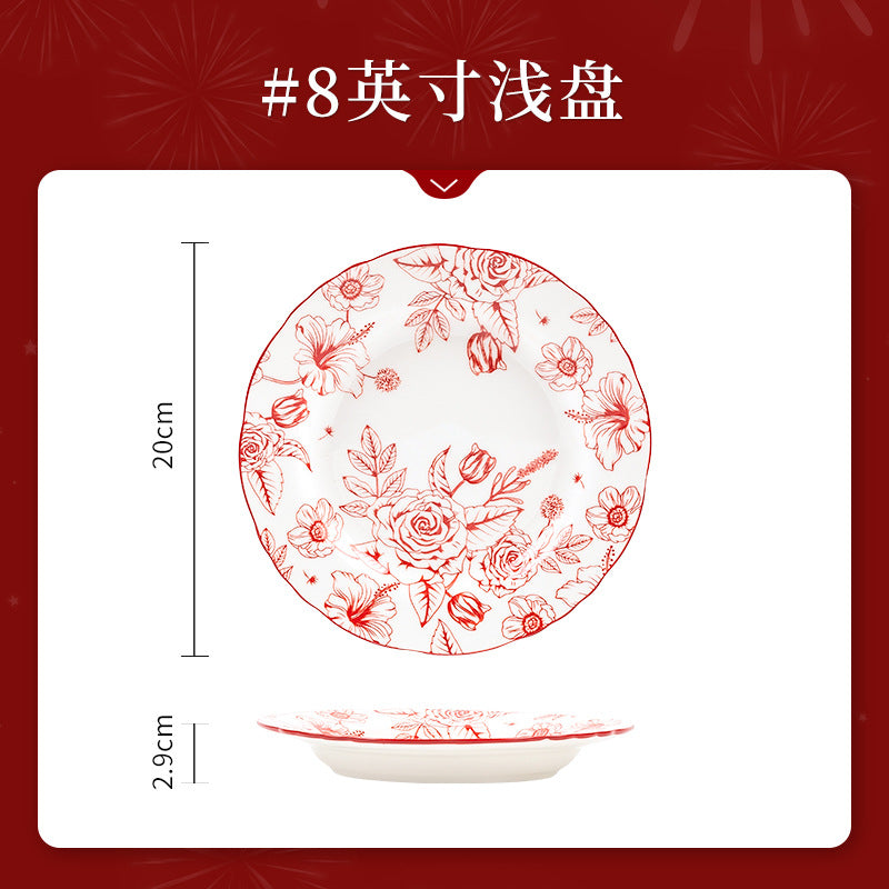 KANGMO Dinner Set New Year - Wedding Festive Tableware Gift Box