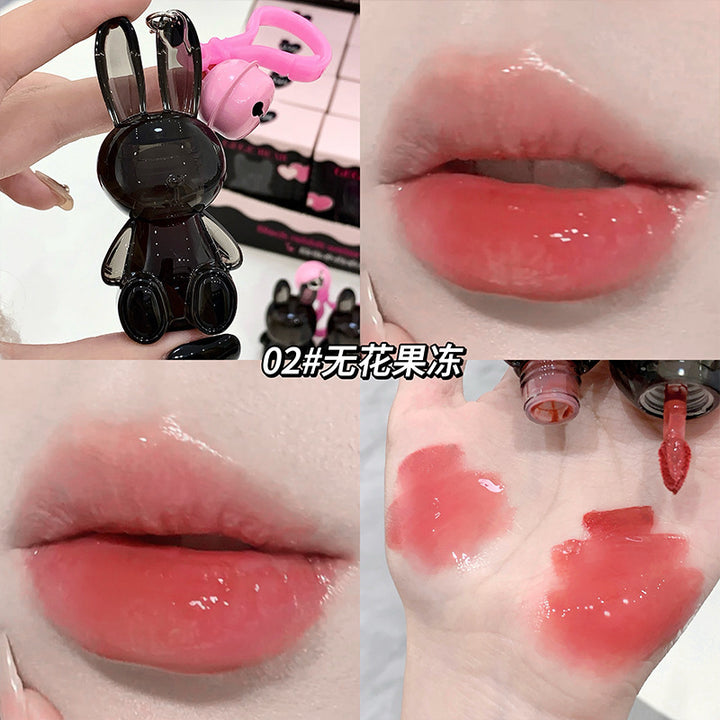Gege bear黑色小兔水光唇釉 持妆显嫩镜面滋润嘟嘟唇秋冬显色唇彩