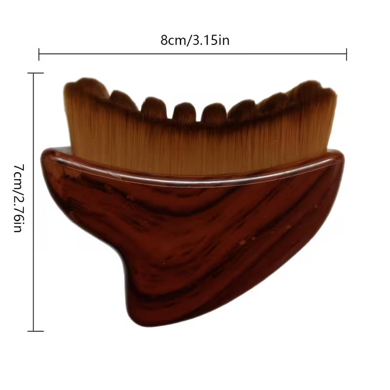 淋巴刷轮廓刷月牙刷面部按摩护理刷Lymphatic Contour Face Brush