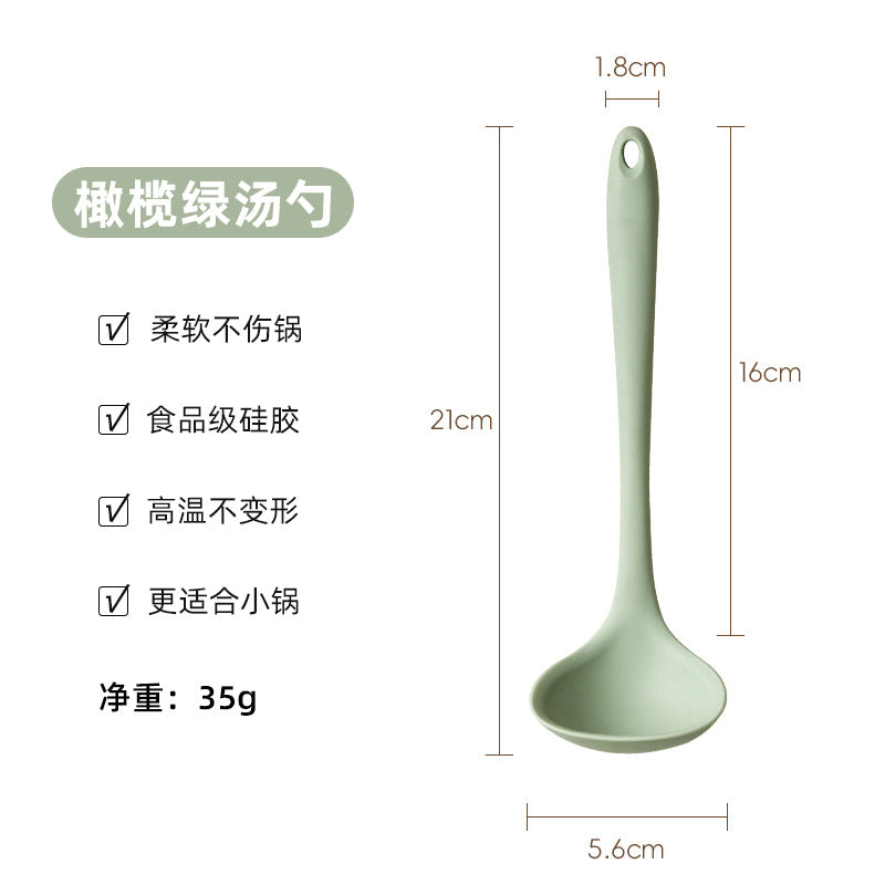 锅铲迷你硅胶铲小号婴儿宝宝辅食工具汤勺家用不粘锅炒菜铲子厨具