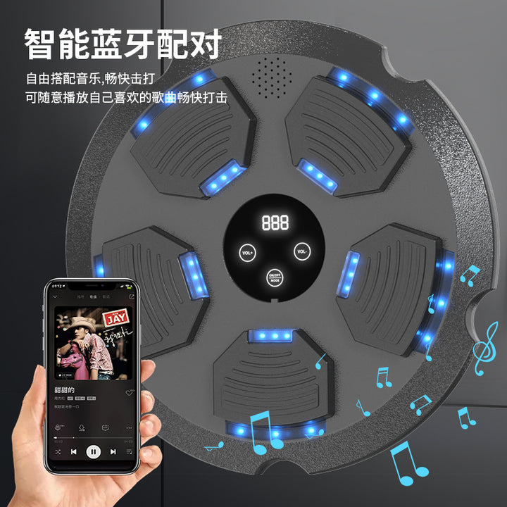 新款拳击靶蓝牙音乐墙靶家用智能运动音乐拳击机厂家版拳击训练器