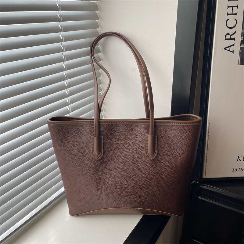 Large Capacity Retro Single Shoulder Bag – Women's Cross-Border Fashion Bag