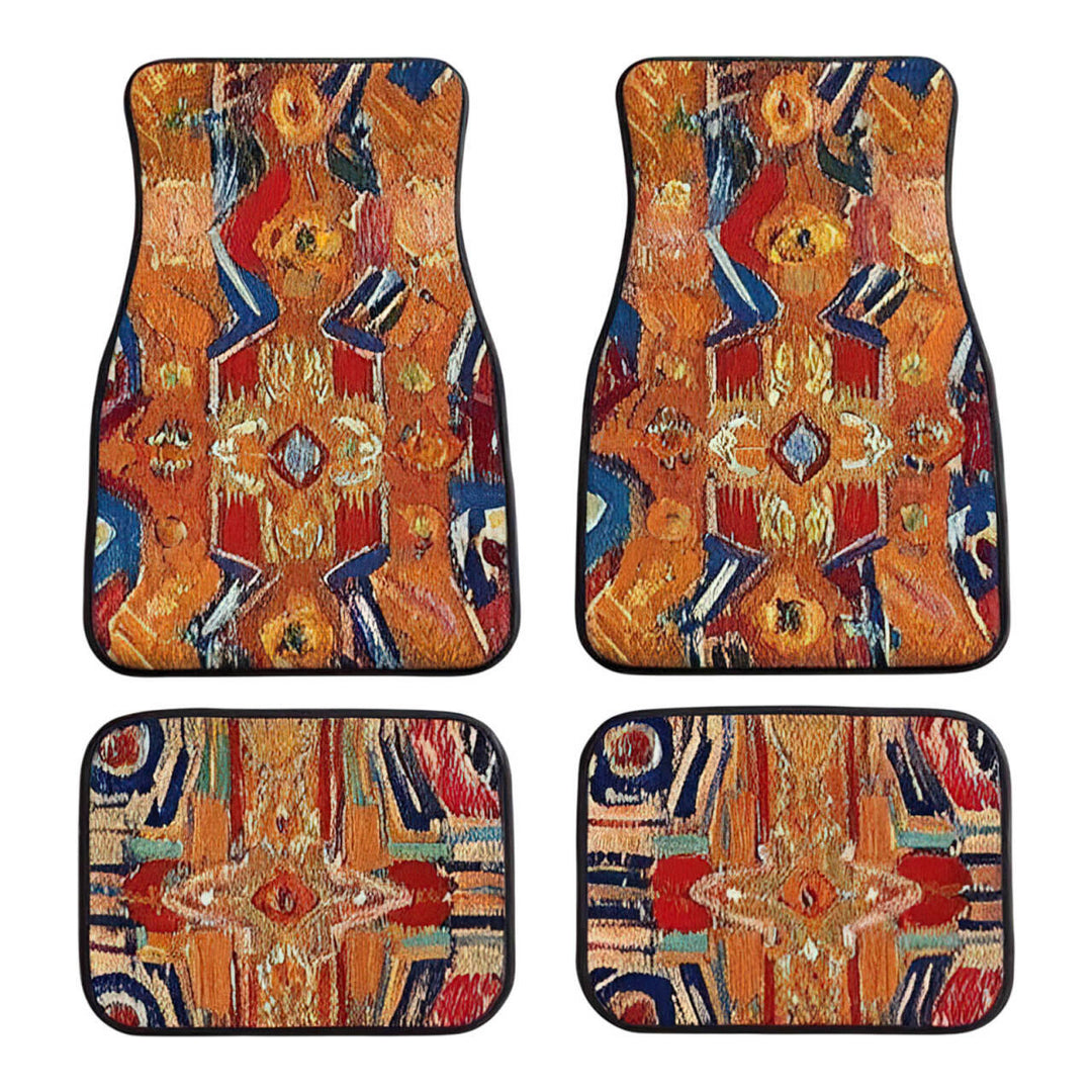 Vintage Car Foot Mat Carpet 4 Piece Set Stain Resistant Floor Mat TEMUFoot Mat Wholesale