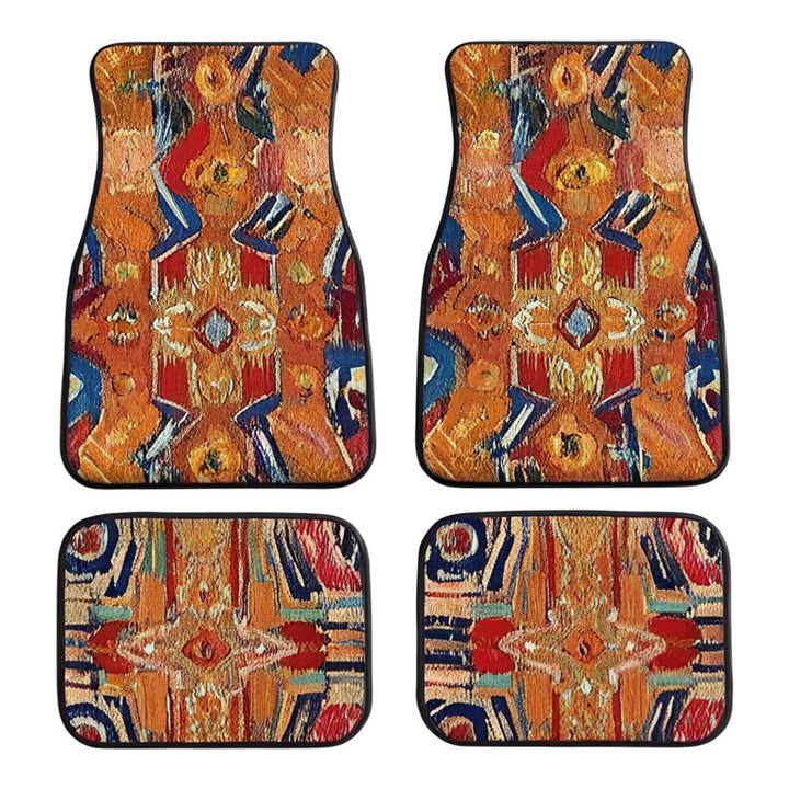 Vintage Car Foot Mat Carpet 4 Piece Set Stain Resistant Floor Mat TEMUFoot Mat Wholesale